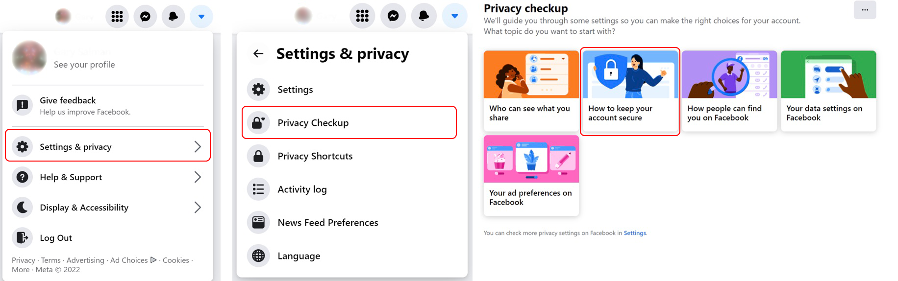 How to set privacy settings on Facebook